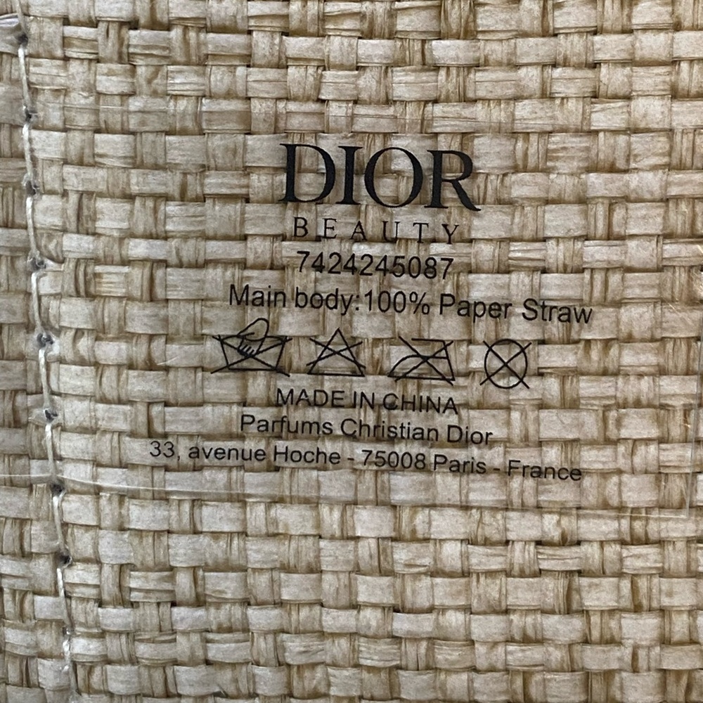 Christian Dior Around the World Straw Tote - Picture 9 of 12